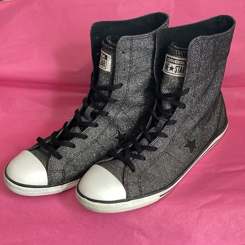 Converse Black and White High-Top Sneakers